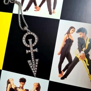 STRASS D&P SYMBOL SILVER NECKLACE