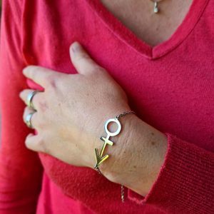 EARLY SYMBOL SILVER BRACELET