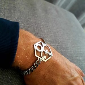 SYMBOL SILVER BRACELET