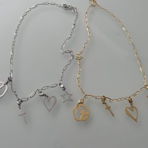 SIGN "O" THE TIMES NECKLACE ( gold )