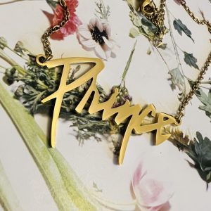 PRINCE PURPLE RAIN NECKLACE (gold)