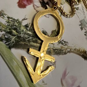 PRINCE PURPLE RAIN SYMBOL NECKLACE (gold)