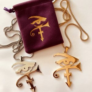 EYE SYMBOL GOLD NECKLACE