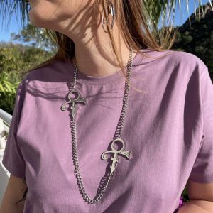 PRINCE 2 SYMBOLS NECKLACE SILVER