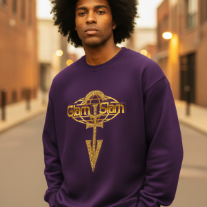 GLAM SLAM SWEATSHIRT ( DTF & STRASS ) PURPLE