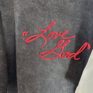 LOVE GOD SHIRT ( ACID BLACK )