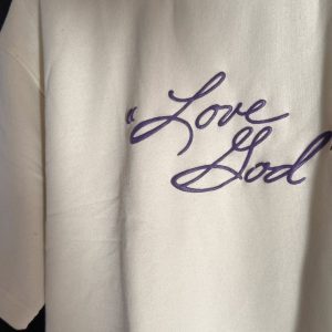 LOVE GOD SHIRT ( ACID WHITE )
