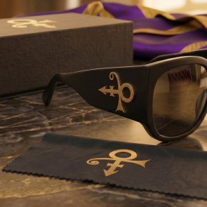 GOLD SYMBOL SUNGLASSES - BLACK