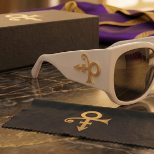 GOLD SYMBOL SUNGLASSES - WHITE