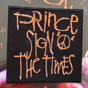IRON PATCH SIGN "O" THE TIMES LOGO # 1