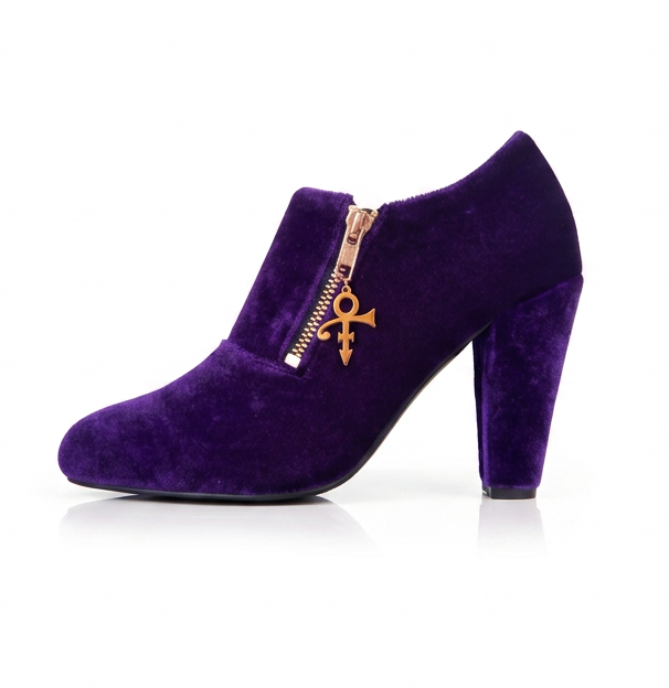 PRINCE PURPLE VELVET shoes