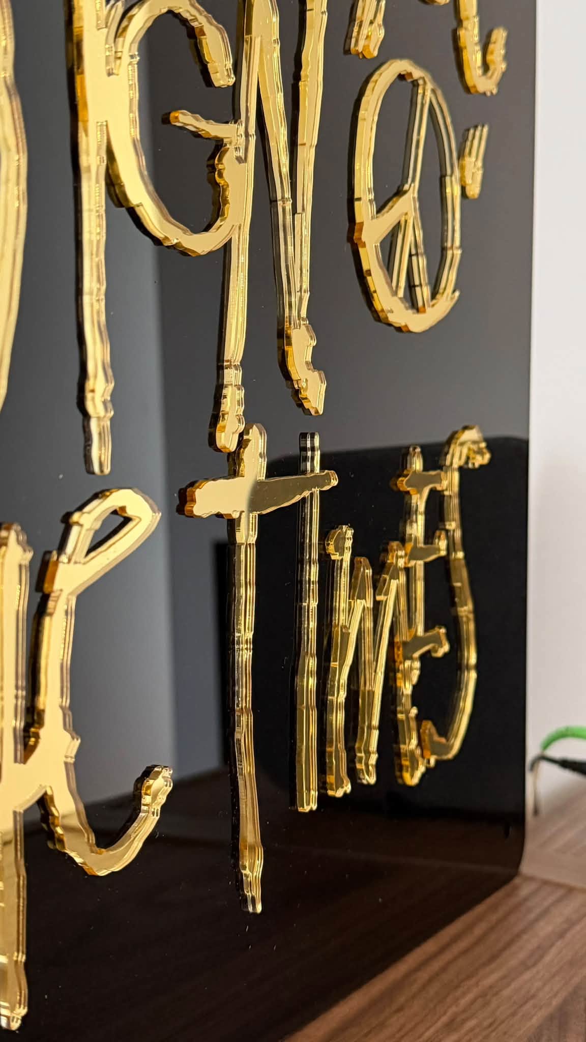 SIGN "O" THE TIMES - 3D WALL LOGO ( acrylic ) - Image 4