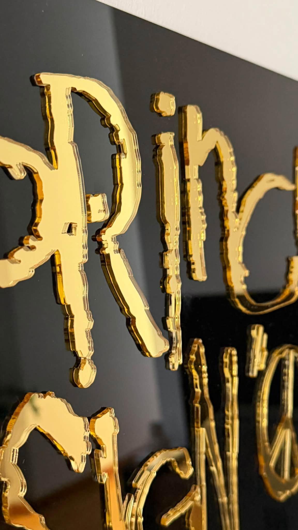 SIGN "O" THE TIMES - 3D WALL LOGO ( acrylic ) - Image 6